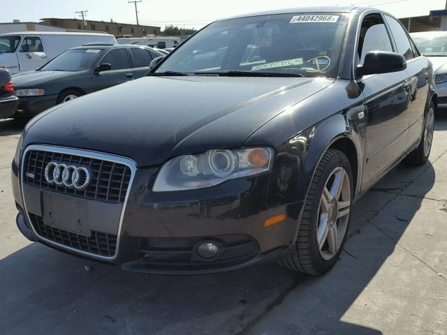 WAUAF78E08A058284 - 2008 AUDI A4 2.0T BLACK photo 2