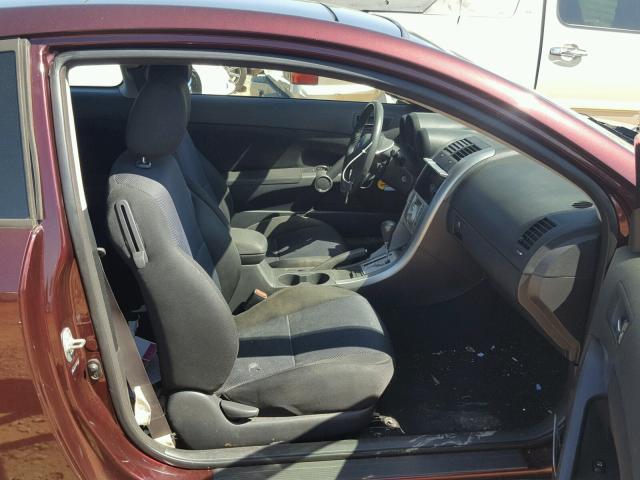 JTKDE177750027661 - 2005 TOYOTA SCION TC RED photo 5