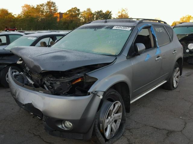 JN8AZ08W37W655431 - 2007 NISSAN MURANO SL GRAY photo 2