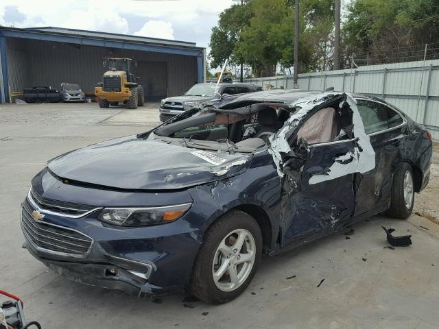 1G1ZB5ST7HF139324 - 2017 CHEVROLET MALIBU LS BLUE photo 2