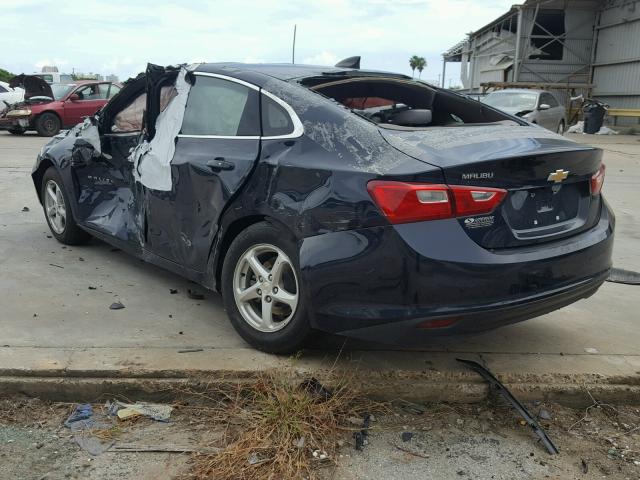 1G1ZB5ST7HF139324 - 2017 CHEVROLET MALIBU LS BLUE photo 3