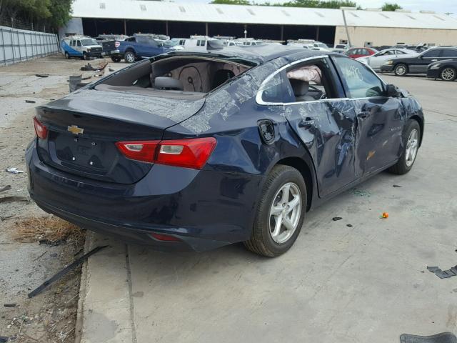 1G1ZB5ST7HF139324 - 2017 CHEVROLET MALIBU LS BLUE photo 4