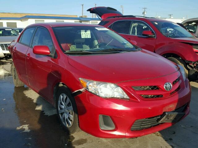 2T1BU4EEXCC810738 - 2012 TOYOTA COROLLA BA RED photo 1