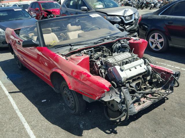 1G6VS3396PU129295 - 1993 CADILLAC ALLANTE RED photo 1