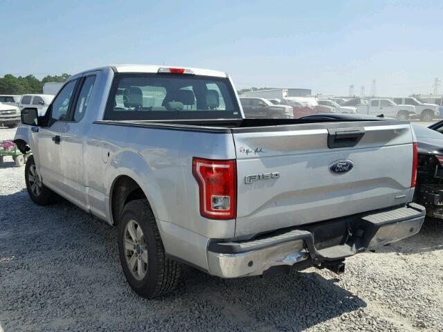 1FTEX1C85FKD69832 - 2015 FORD F150 GRAY photo 3