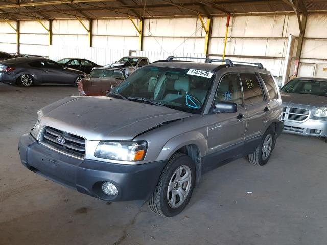 JF1SG63695H749692 - 2005 SUBARU FORESTER 2 SILVER photo 2