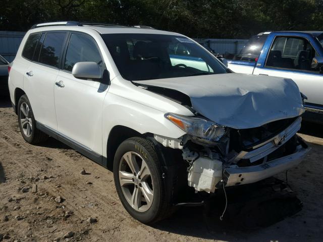 5TDYK3EHXBS033410 - 2011 TOYOTA HIGHLANDER WHITE photo 1