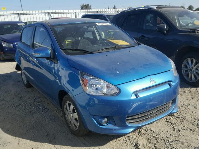 ML32A4HJ1FH060621 - 2015 MITSUBISHI MIRAGE ES BLUE photo 1