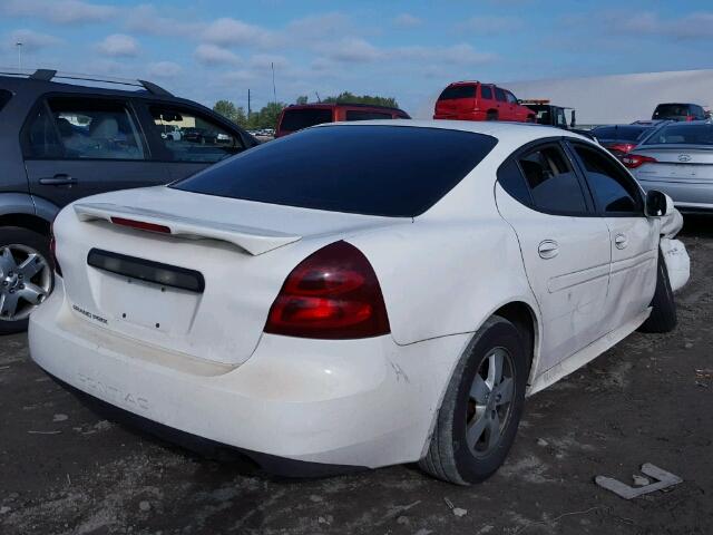 2G2WP552561289584 - 2006 PONTIAC GRAND PRIX WHITE photo 4