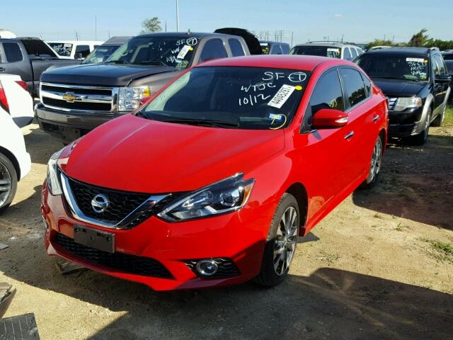 3N1AB7AP5HY221469 - 2017 NISSAN SENTRA RED photo 2