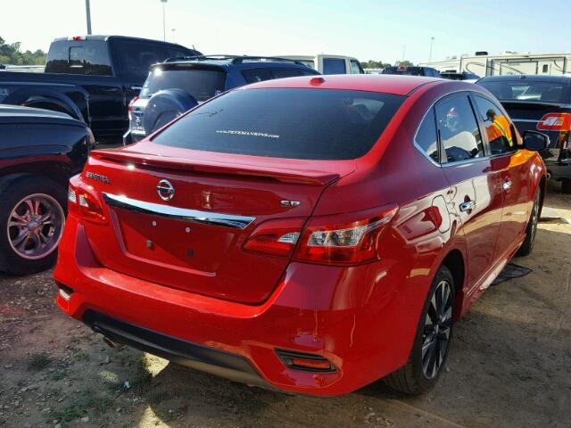 3N1AB7AP5HY221469 - 2017 NISSAN SENTRA RED photo 4