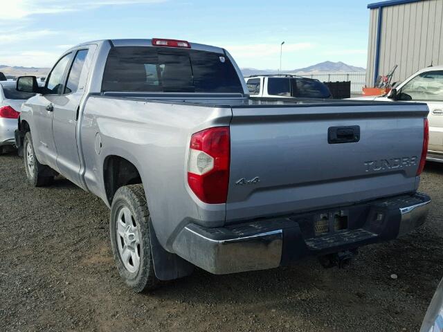 5TFUM5F1XEX051328 - 2014 TOYOTA TUNDRA SILVER photo 3