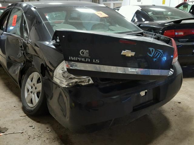 2G1WB58K769397916 - 2006 CHEVROLET IMPALA LS BLACK photo 9