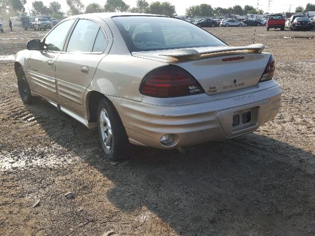 1G2NE52TX1M546038 - 2001 PONTIAC GRAND AM S Qızıl foto 3