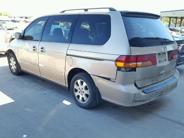 2HKRL18642H520978 - 2002 HONDA ODYSSEY EX TAN photo 3