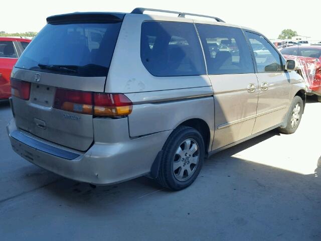 2HKRL18642H520978 - 2002 HONDA ODYSSEY EX TAN photo 4