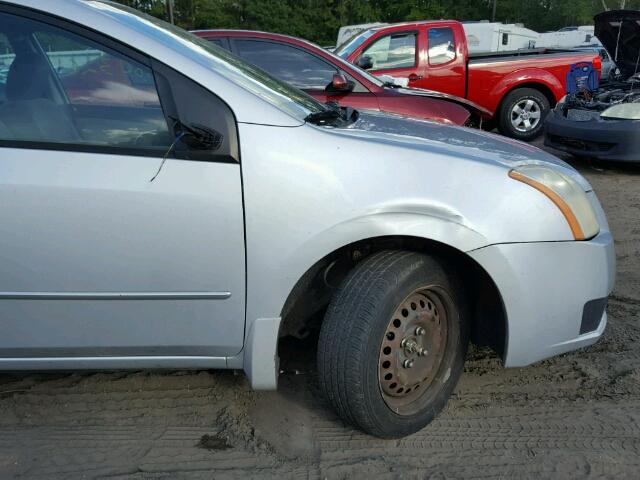 3N1AB61E17L713713 - 2007 NISSAN SENTRA SILVER photo 9