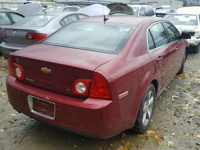 1G1ZJ57B19F243425 - 2009 CHEVROLET MALIBU 2LT MAROON photo 4