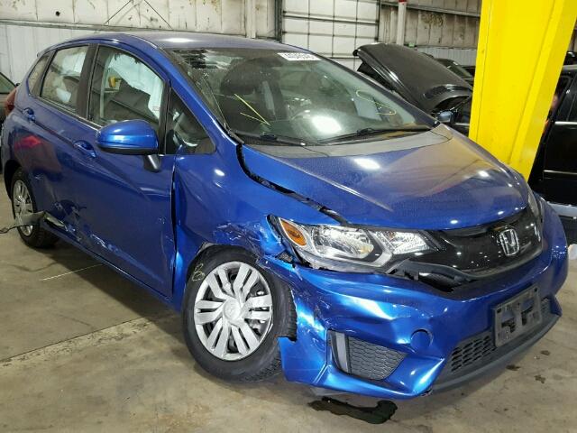 3HGGK5H51FM719710 - 2015 HONDA FIT LX BLUE photo 1