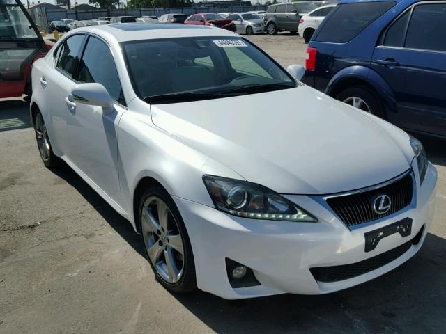 JTHBF5C27C5176552 - 2012 LEXUS IS WHITE photo 1