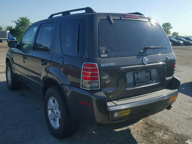 4M2CU39H97KJ03180 - 2007 MERCURY MARINER HE GRAY photo 3