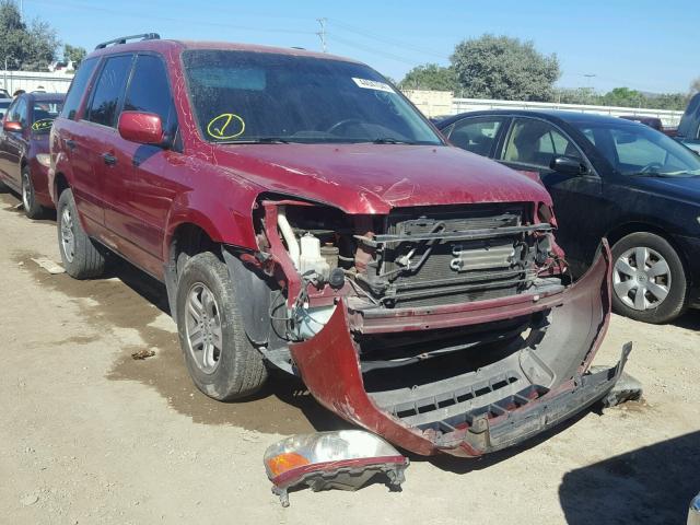 2HKYF18433H547382 - 2003 HONDA PILOT EX BURGUNDY photo 1