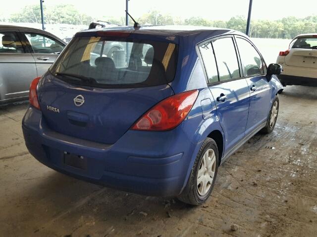 3N1BC1CP1AL396798 - 2010 NISSAN VERSA S BLUE photo 4