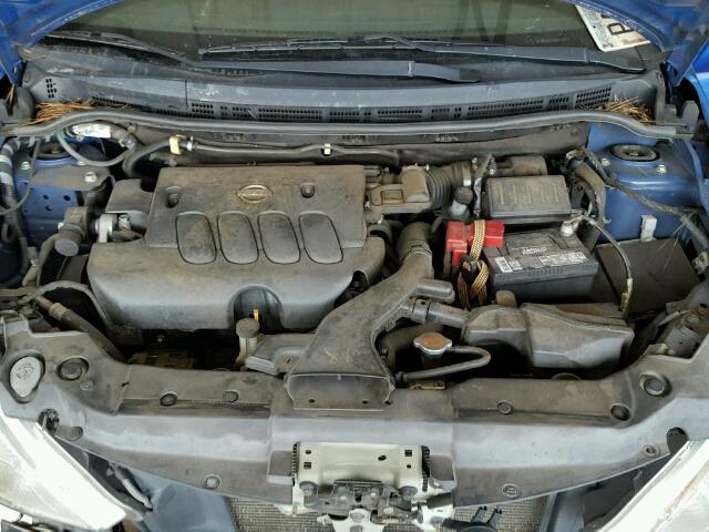 3N1BC1CP1AL396798 - 2010 NISSAN VERSA S BLUE photo 7