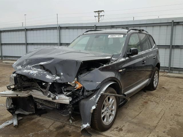 WBXPA93405WD10299 - 2005 BMW X3 3.0I BLACK photo 2