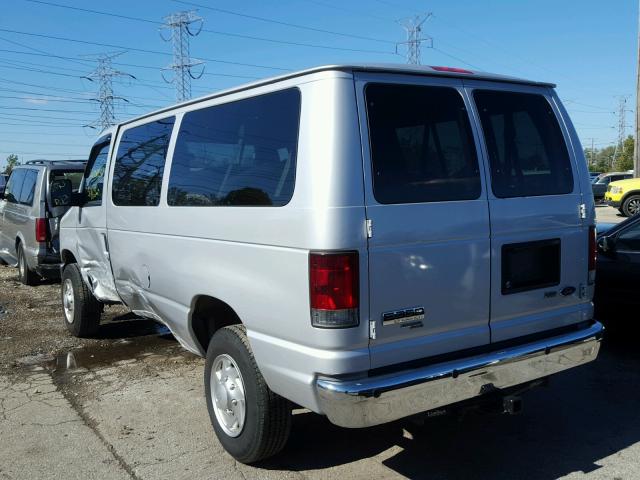 1FBNE3BL0DDA11065 - 2013 FORD ECONOLINE SILVER photo 3