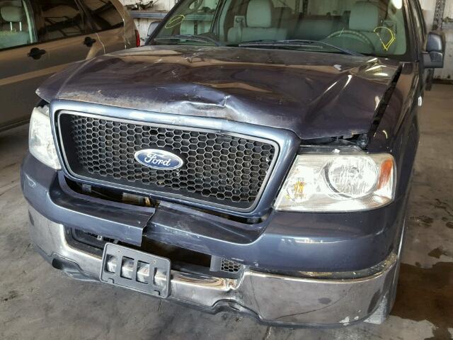 1FTPX12594NC36793 - 2004 FORD F150 BLUE photo 9