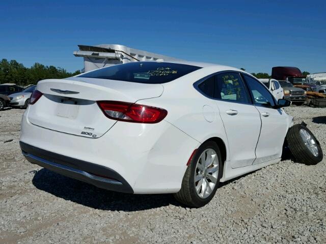 1C3CCCCB6FN577585 - 2015 CHRYSLER 200 C WHITE photo 4