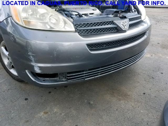 5TDZA23C55S273607 - 2005 TOYOTA SIENNA CE GRAY photo 9