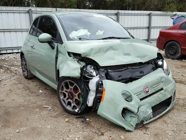 3C3CFFBR8DT598622 - 2013 FIAT 500 SPORT GREEN photo 1