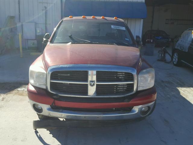 3D7ML48C77G708935 - 2007 DODGE RAM 3500 S RED photo 9