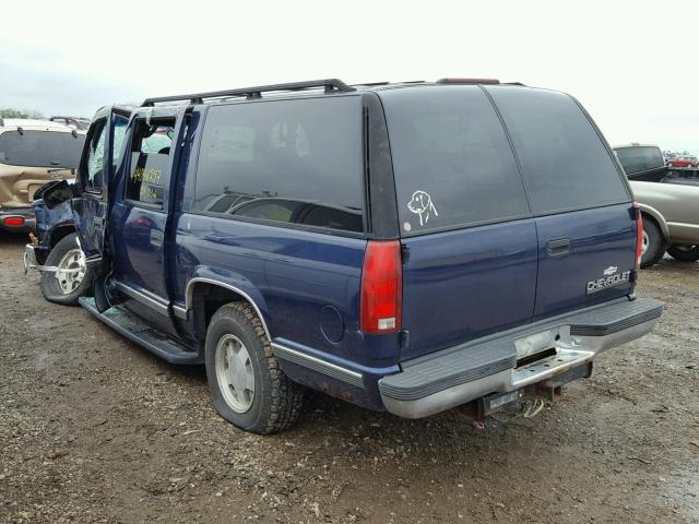 1GNEC16R9XJ409246 - 1999 CHEVROLET SUBURBAN C BLUE photo 3