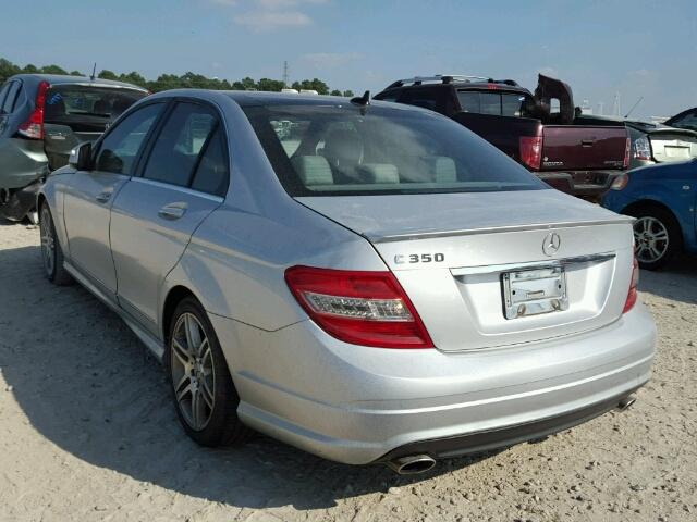 WDDGF56X28F162807 - 2008 MERCEDES-BENZ C 350 SILVER photo 3