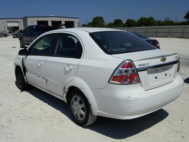 KL1TD5DE0AB088534 - 2010 CHEVROLET AVEO LS WHITE photo 3
