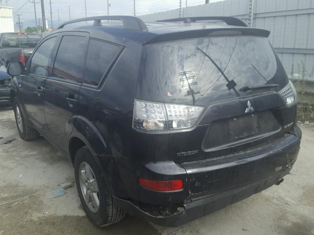 JA4LS21W58Z019263 - 2008 MITSUBISHI OUTLANDER BLACK photo 3