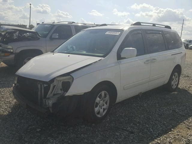 KNDMB233166067435 - 2006 KIA SEDONA EX WHITE photo 2