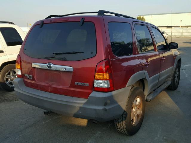 4F2YU07191KM53934 - 2001 MAZDA TRIBUTE DX 红色 照片 4