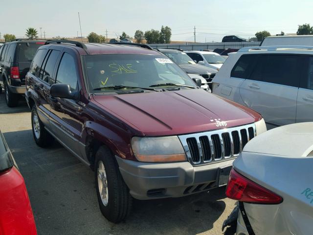 1J4GX48S42C168033 - 2002 JEEP GRAND CHER RED photo 1