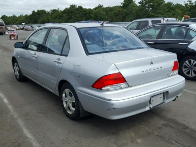 JA3AJ26E83U005524 - 2003 MITSUBISHI LANCER ES SILVER photo 3