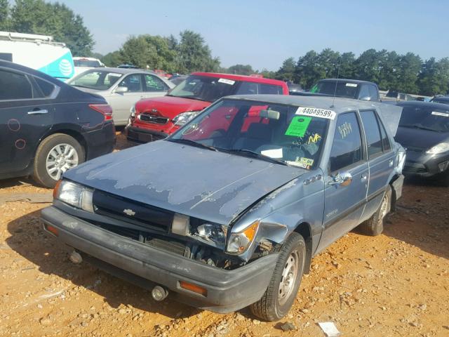 J81RG517XJ7523526 - 1988 CHEVROLET GEO SPECTR BLUE photo 2