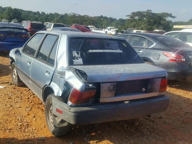 J81RG517XJ7523526 - 1988 CHEVROLET GEO SPECTR BLUE photo 3