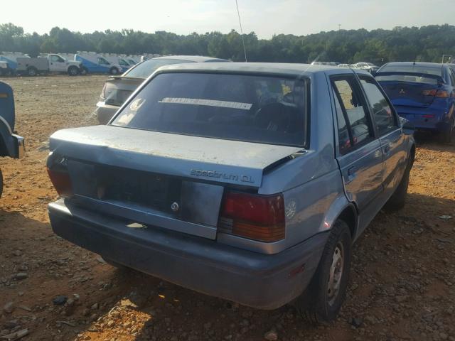 J81RG517XJ7523526 - 1988 CHEVROLET GEO SPECTR BLUE photo 4