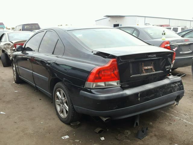 YV1RS58D012014938 - 2001 VOLVO S60 2.4T BLACK photo 3