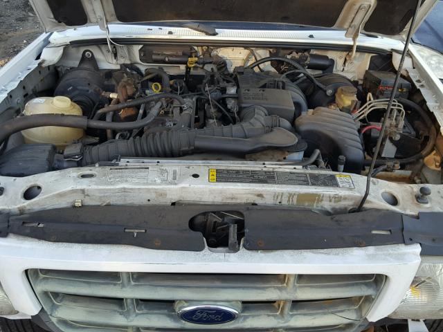 1FTYR10D61PB77680 - 2001 FORD RANGER WHITE photo 7