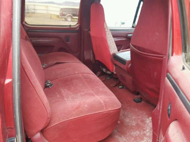 1FTJW36F6VEA19971 - 1997 FORD F350 RED photo 6