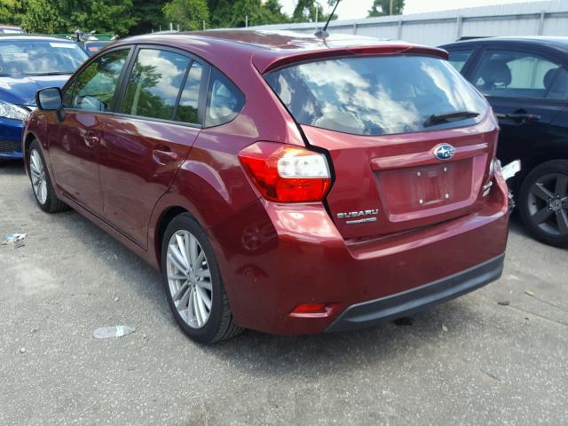 JF1GPAD60CH226842 - 2012 SUBARU IMPREZA PR BURGUNDY photo 3